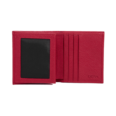 Kırmızı D Logolu Kadın Deri Cüzdan