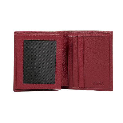 Kırmızı D Logolu Kadın Deri Cüzdan