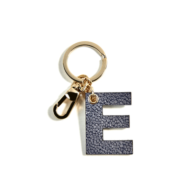 Kırmızı E Harfi Deri Anahtarlık