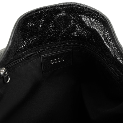 Krista Siyah Kadın Deri Omuz Çantası