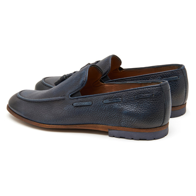 Lacivert Bazyli Erkek Deri Loafer