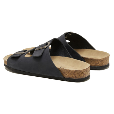 Lacivert Brian Erkek Deri Terlik