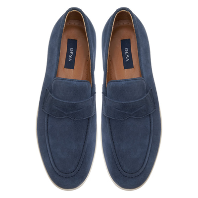 Lacivert Dolce Erkek Süet Loafer