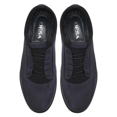 Lacivert Praiano Erkek Nubuk Loafer