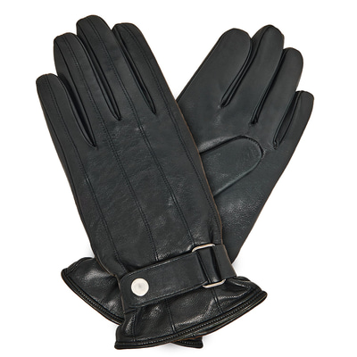 Lacivert Tokalı Erkek Deri Eldiven