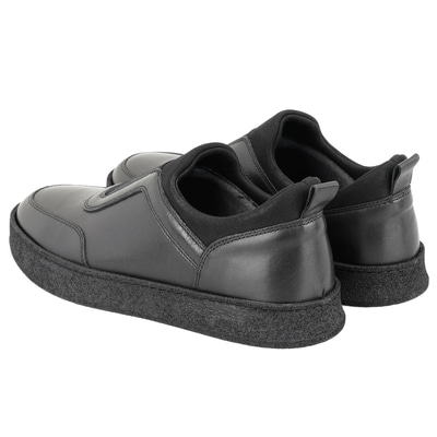 Larz Siyah Erkek Deri Günlük Ayakkabı