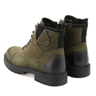 Latoya Haki Erkek Nubuk Deri Bot