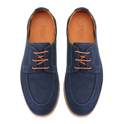 Layla Lacivert Erkek Deri Günlük Ayakkabı