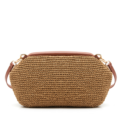 Lazuli Bej Kadın Hasır Clutch