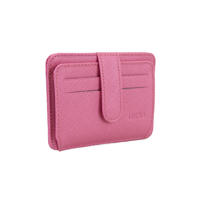 Lenora Pembe Kadın Deri Kartlık