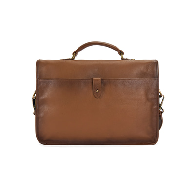 Leonel Kahve Vintage Deri Evrak Çantası