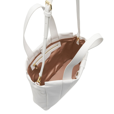 Lily Beyaz Kadın Deri Omuz Askılı Çanta