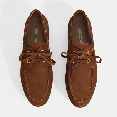 Limited Edition Kadın Taba Bağcık Detaylı Süet Loafer