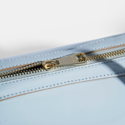 Limited Edition Mavi Kadın Yaprak Detaylı Deri Omuz Çantası