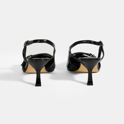 Limited Edition Siyah Kadın Rugan Topuklu Ayakkabı