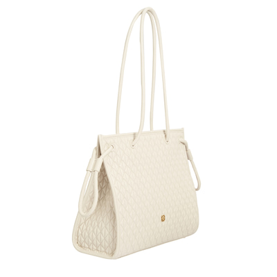 Linda Beyaz Kadın Deri Omuz Askılı Çanta