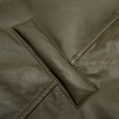 Linda Yeşil Kadın Puffer Deri Kaban