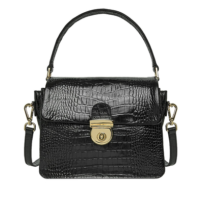 Lisare Kadın Kroko Baskılı Deri Omuz Askılı Çanta