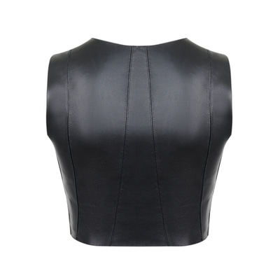 Lissandra Siyah Kadın Deri Büstiyer