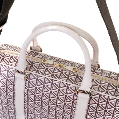 Lizana Bej Kadın Monogram Evrak Çantası