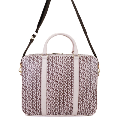 Lizana Bej Kadın Monogram Evrak Çantası