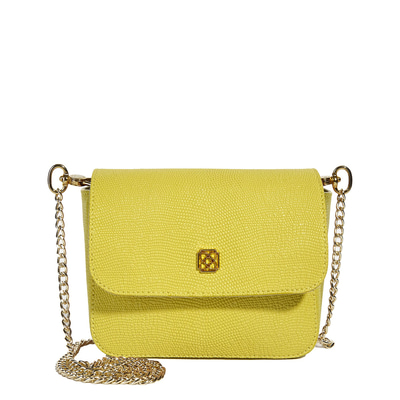 Lizart Zincir Askılı - Deri Postacı Çantası