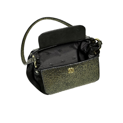 Lora Kadın Yılan Baskılı Deri Gece Çantası