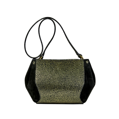 Lora Kadın Yılan Baskılı Deri Gece Çantası