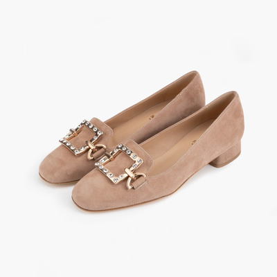 Luca Grossi Bej Kadın Topuklu Babet