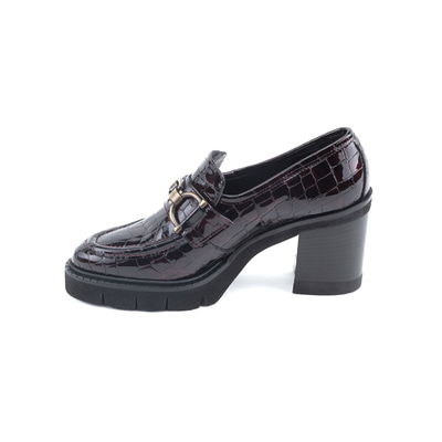 Luca Grossi Bice Siyah Kadın Toka Detaylı Topuklu Loafer