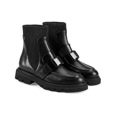 Luca Grossi Fosca Siyah Kadın Toka Detaylı Bot