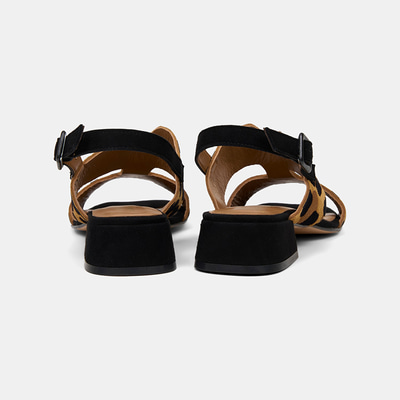 Luca Grossi Kadın Leopar Desenli Süet Deri Sandalet