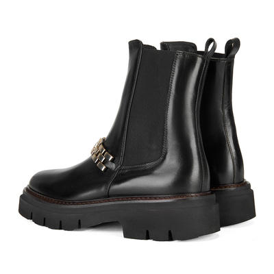 Luca Grossi Kadın Siyah Deri Bot