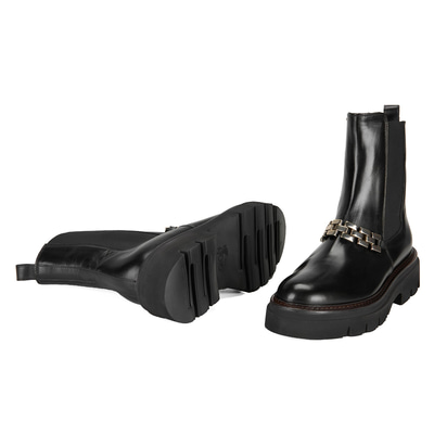 Luca Grossi Kadın Siyah Deri Bot