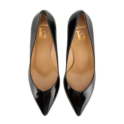 Luca Grossi Kadın Siyah Deri Topuklu Klasik Ayakkabı