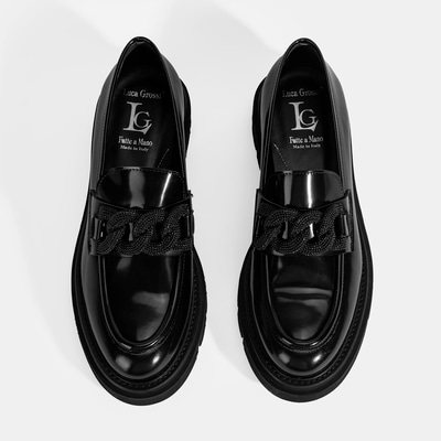 Luca Grossi Kadın Siyah Toka Detaylı Deri Loafer