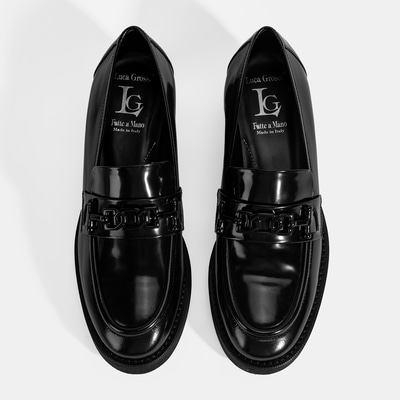 Luca Grossi Kadın Siyah Toka Detaylı Deri Loafer