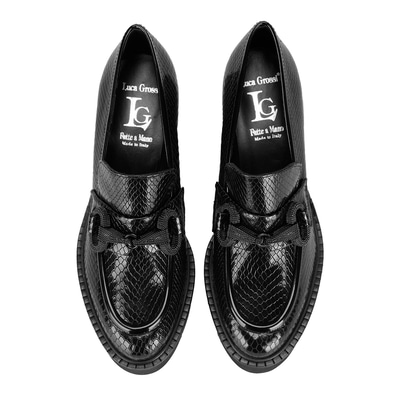 Luca Grossi Kadın Siyah Topuklu Deri Günlük Ayakkabı