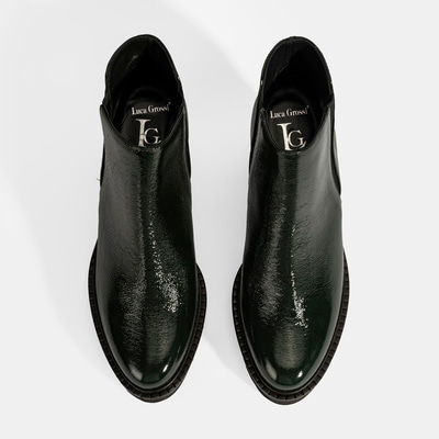 Luca Grossi Kadın Yeşil Platform Topuklu Rugan Bot