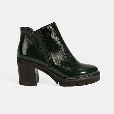 Luca Grossi Kadın Yeşil Platform Topuklu Rugan Bot