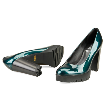 Luca Grossi Kadın Yeşil Topuklu Klasik Ayakkabı