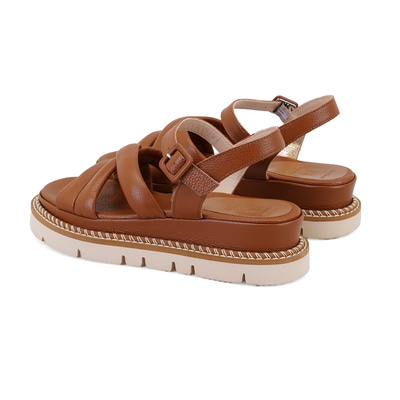 Luca Grossi Rachele Taba Kadın Ayarlanabilir Tokalı Sandalet