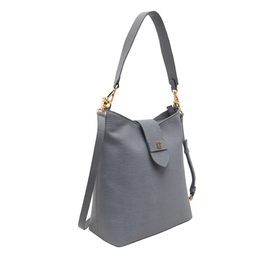 Luny Gri Kadın Deri Omuz Askılı Çanta