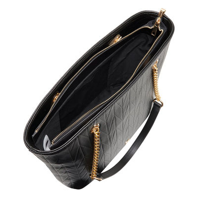 Madelyn Siyah Kadın Zincir Detaylı  Alışveriş Çantası