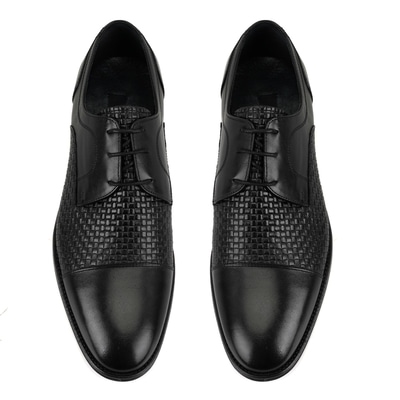 Magnus Siyah Erkek Deri Klasik Ayakkabı