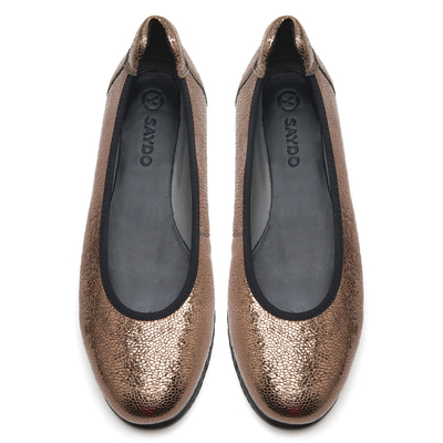 Maid Comfort Metalik Vizon Kadın Deri Günlük Ayakkabı