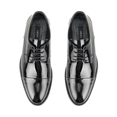 Manch Siyah Erkek Deri Klasik Ayakkabı