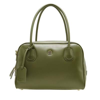 Manly Haki Kadın Deri Omuz Çantası