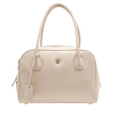 Manly Krem Kadın Deri Omuz Çantası