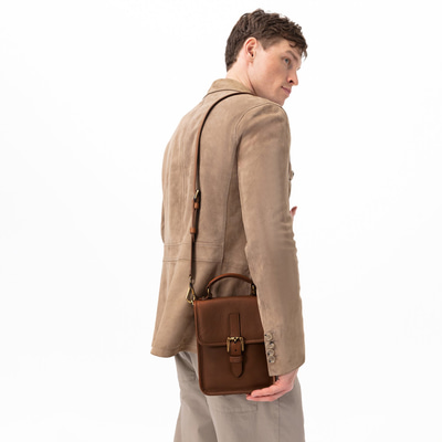Marcel Kahve Erkek Vintage Deri Postacı Çantası